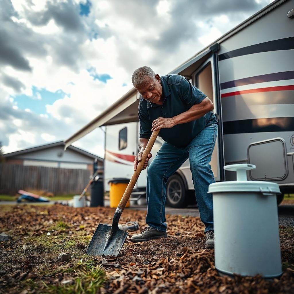 Add an RV Dump Tank at Home