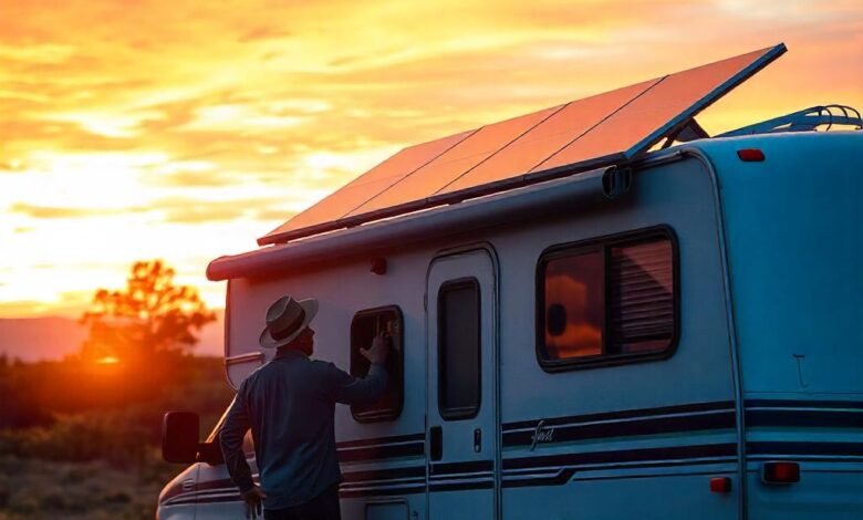 External Solar Panel Hookup for RV